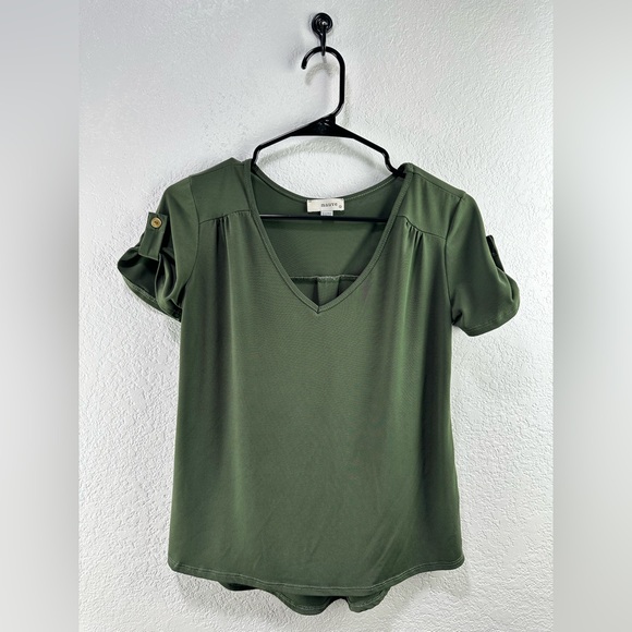 Mauve Women’s Deep Olive Blouse Size Small - Picture 1 of 7
